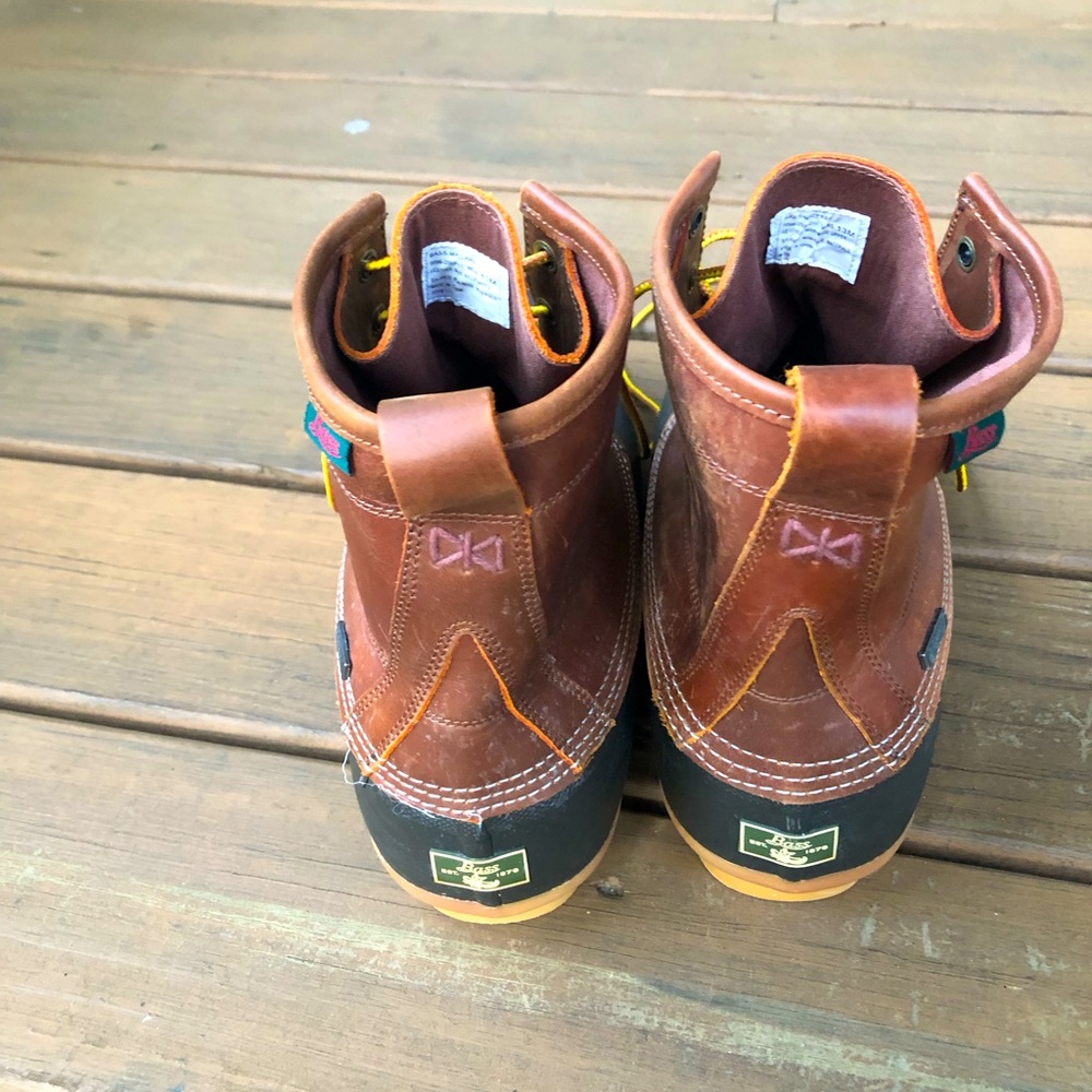 G. H. Bass Waterproof Duck Boots. Men’s size 13. Rubber bottom. Leather upper.